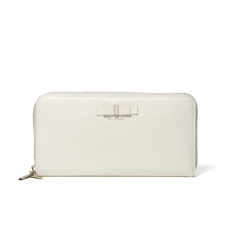 JILL STUART ミスティ ラウンドファスナー長財布 ホワイト