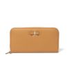 JILL STUART ミスティ ラウンドファスナー長財布 キャメル