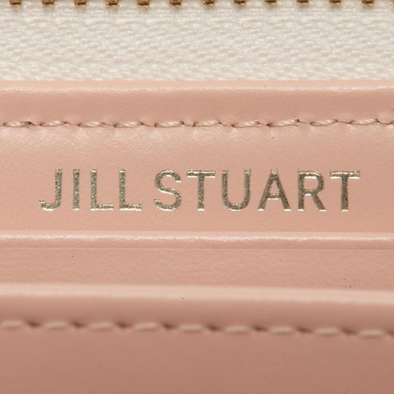 JILL STUART ミスティ ラウンドファスナー長財布 ホワイト