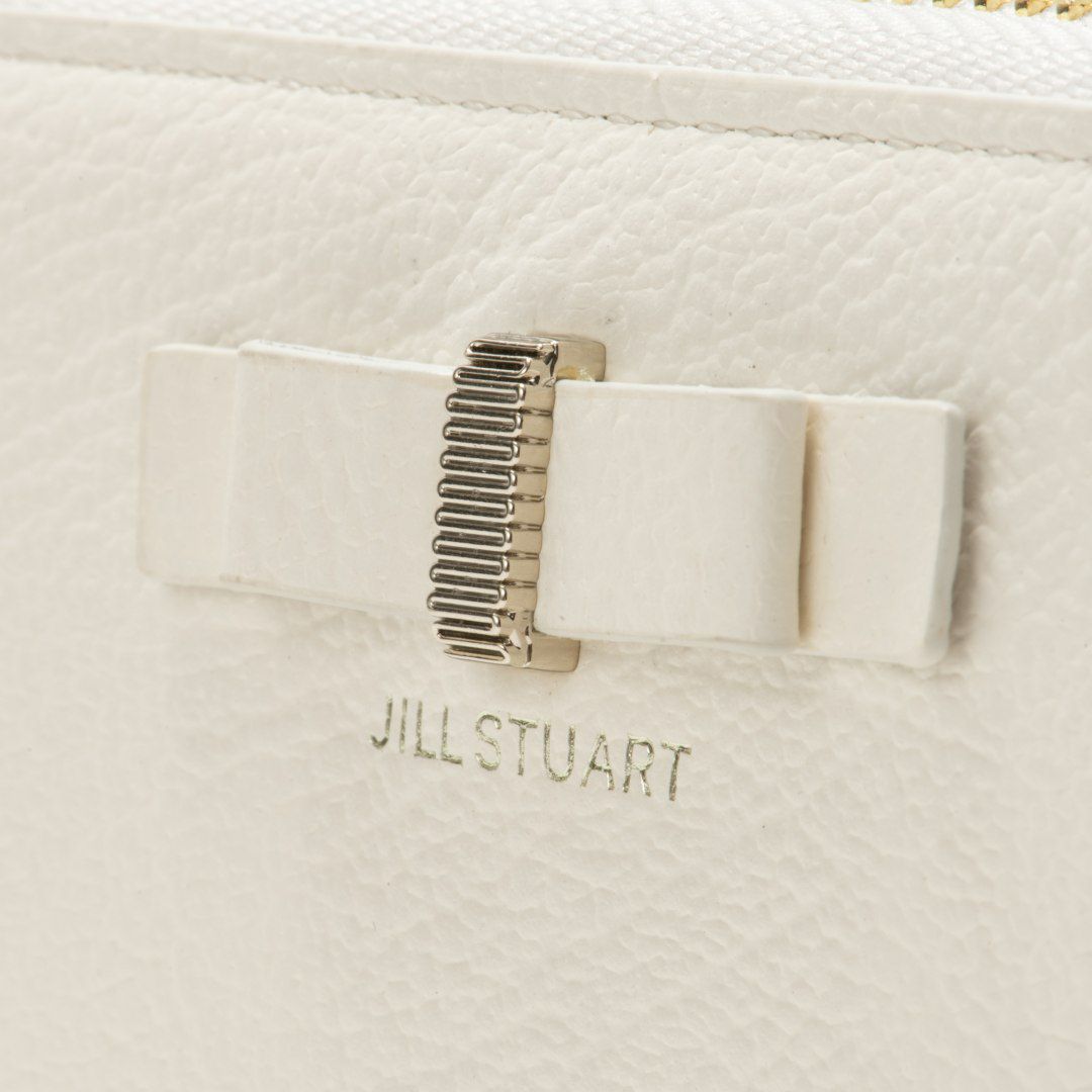 JILL STUART ミスティ ラウンドファスナー長財布 ホワイト