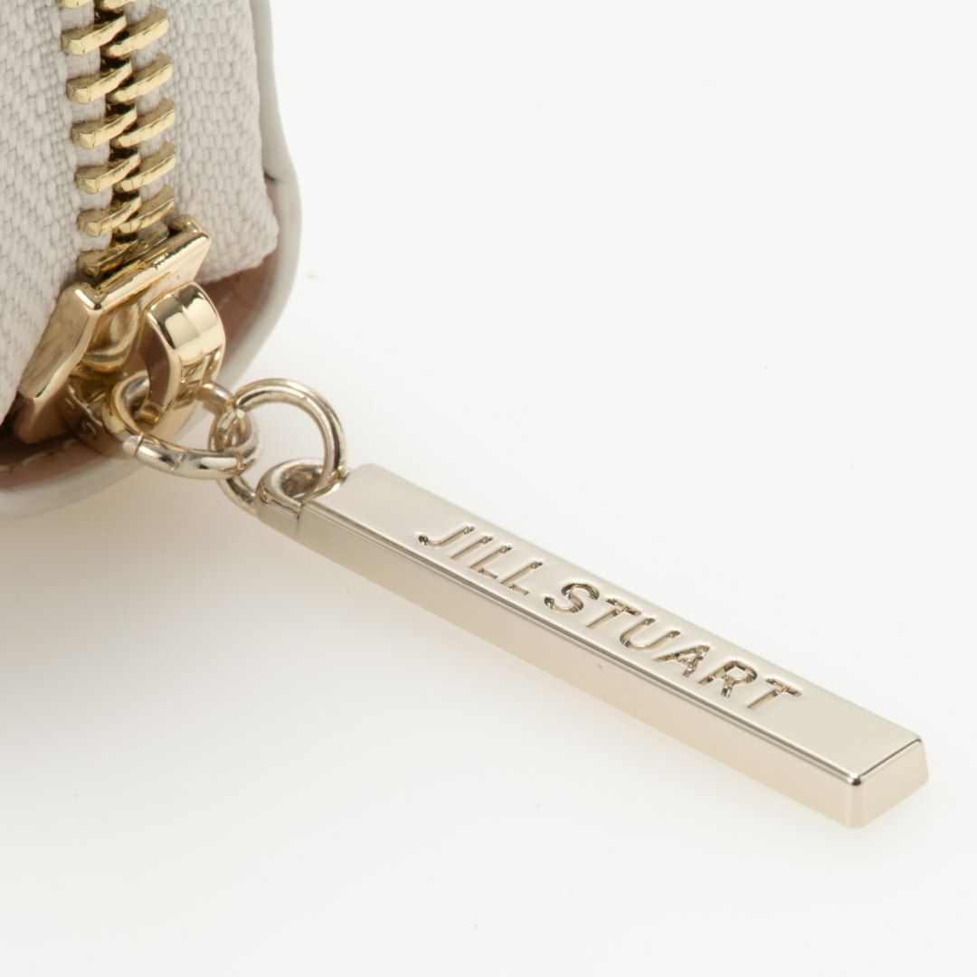 JILL STUART ミスティ ラウンドファスナー長財布 ホワイト