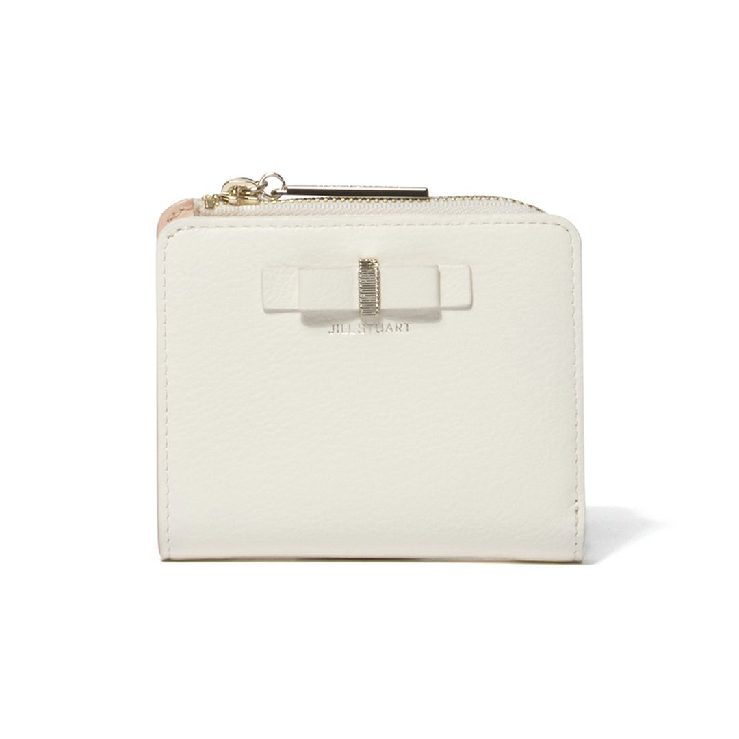 JILL STUART ミスティ L字ファスナー折り財布 ホワイト