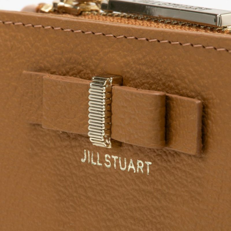 JILL STUART ミスティ L字ファスナー折り財布 キャメル