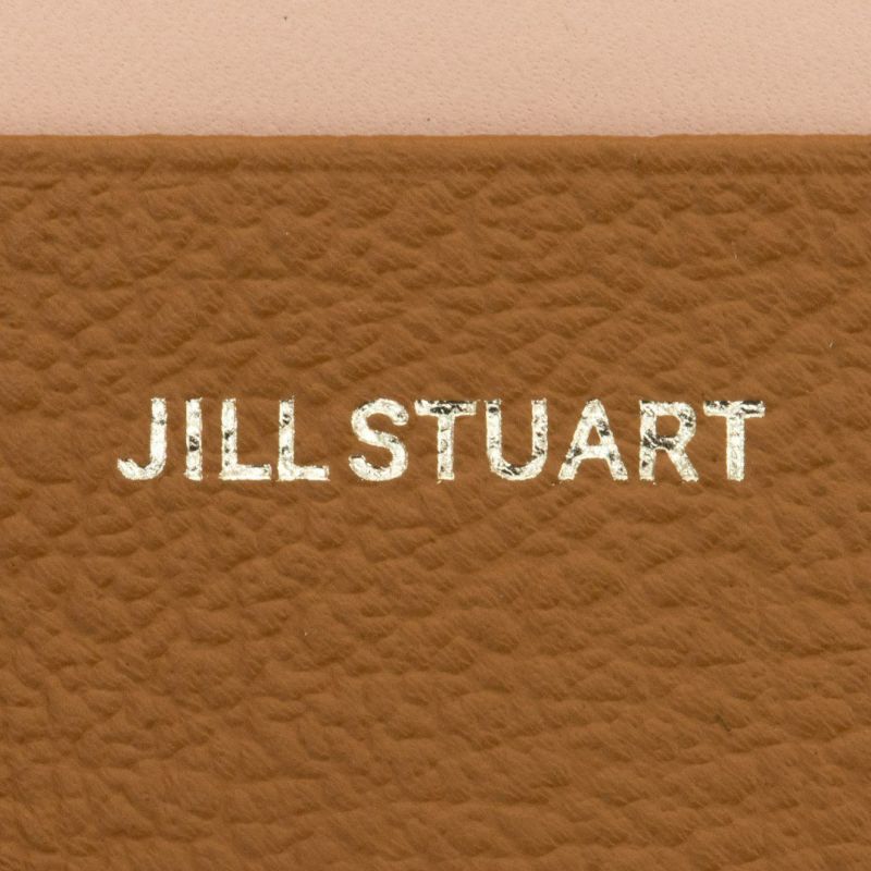 JILL STUART ミスティ L字ファスナー折り財布 キャメル