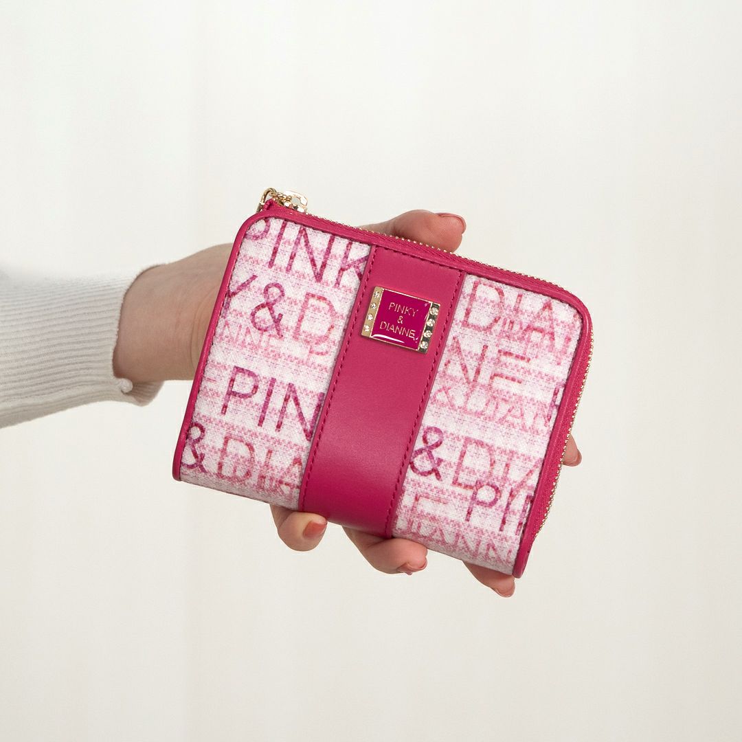 PINKY&DIANNE ミックスツイード L字ファスナー折り財布 商品｜THE BAGMANIA