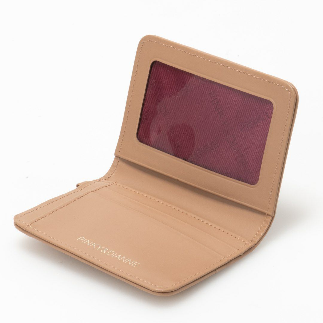 PINKY&DIANNEミックスツイード パスケース ベージュ