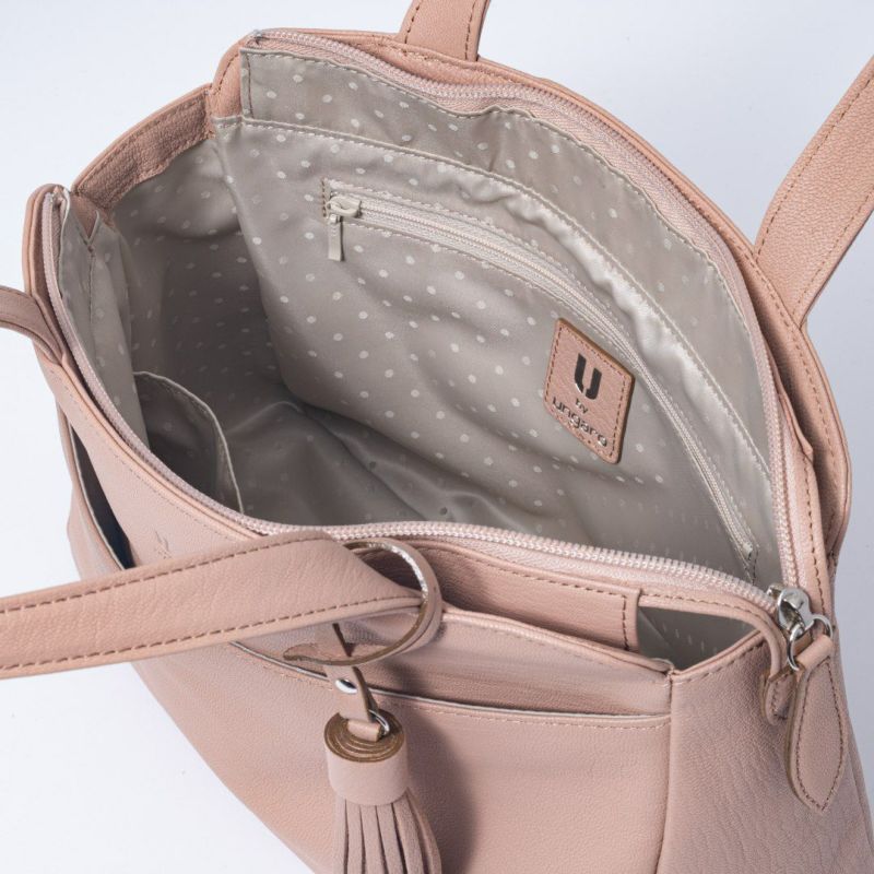  U by ungaro エヴァ トート コーラルピンク