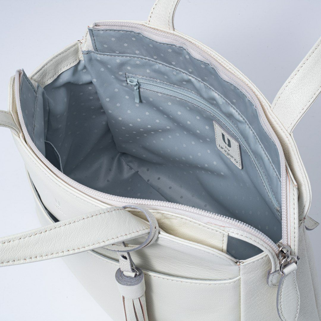  U by ungaro エヴァ トート アイボリー