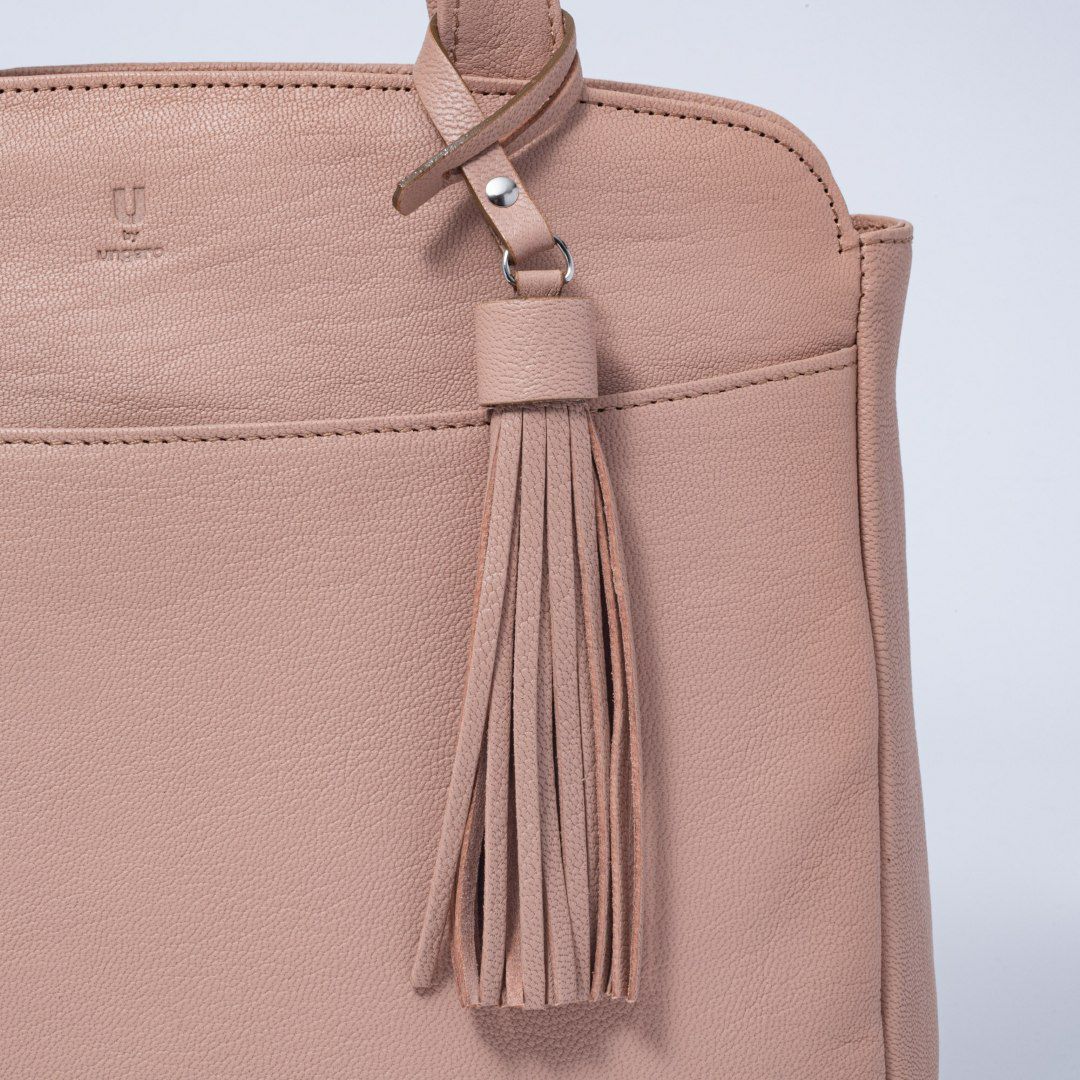  U by ungaro エヴァ トート コーラルピンク