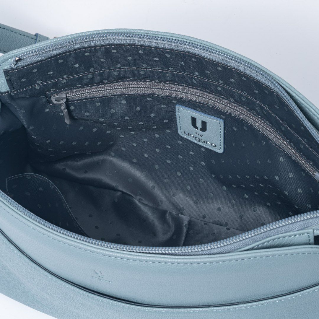  U by ungaro エヴァ ショルダー ブルーグリーン