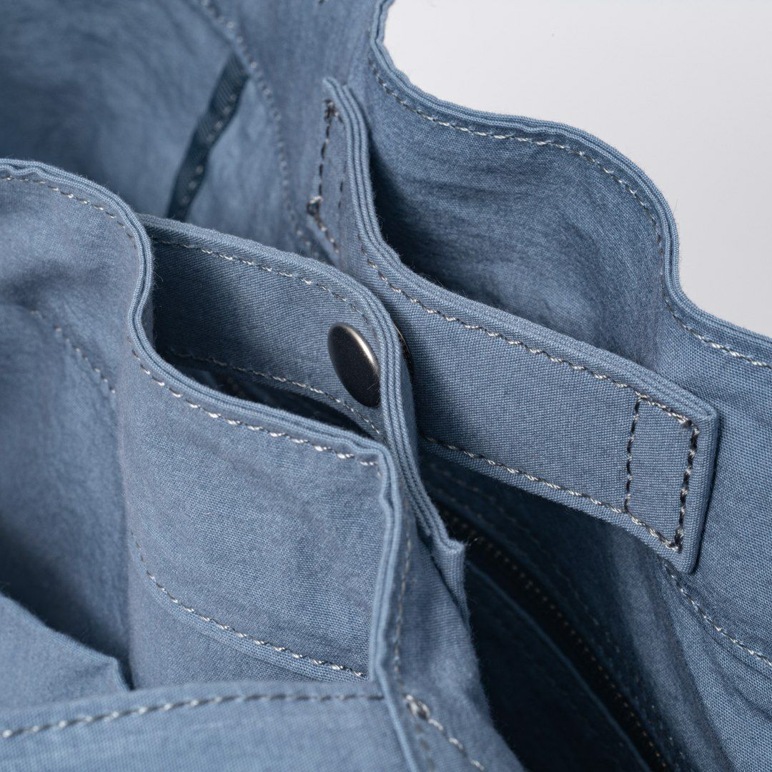 MARGARET HOWELL idea スクイレス トート ブルー