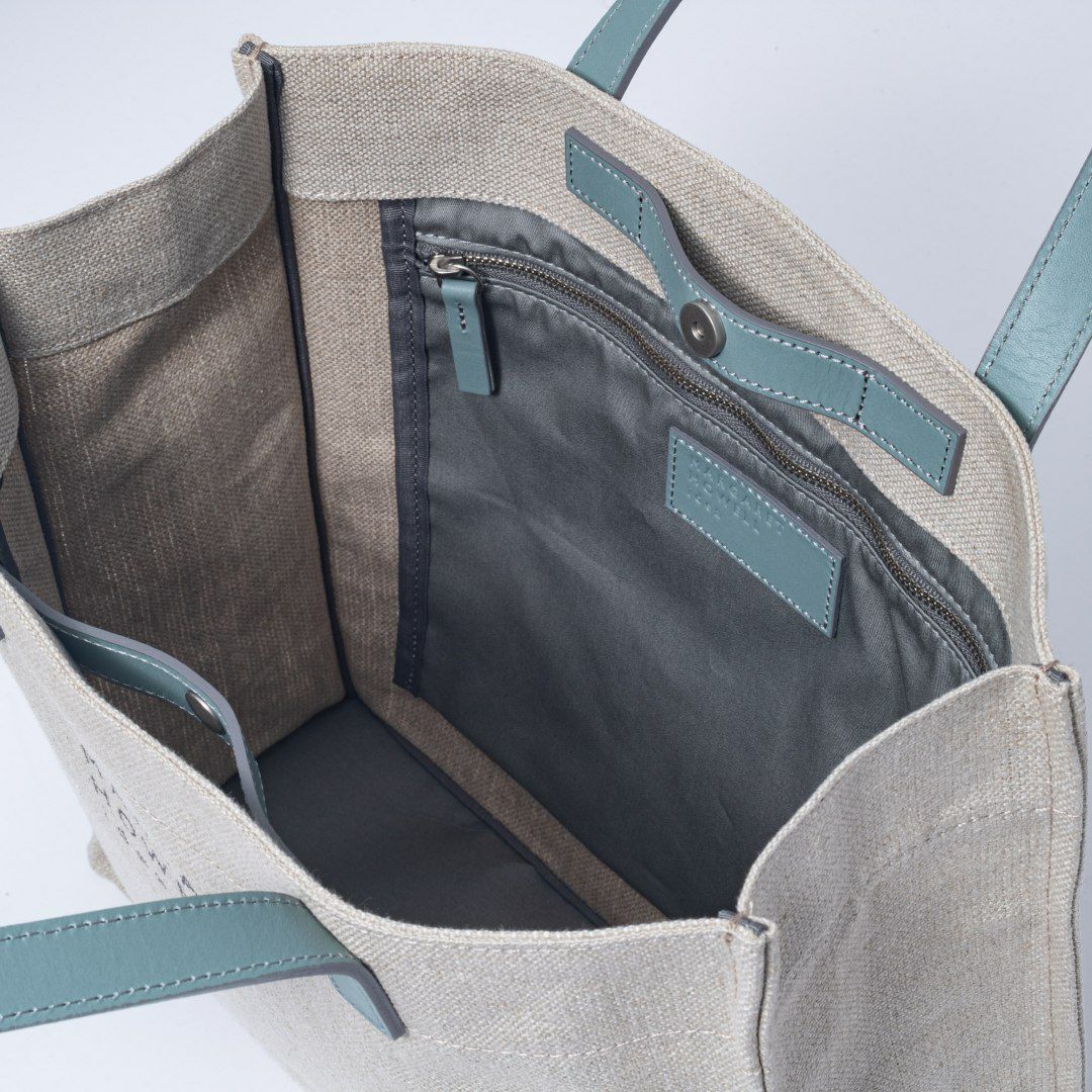 MARGARET HOWELL idea グランピアンズ トート ブルーグレー