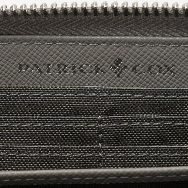 PATRICK COXカラフルメゾン ラウンドファスナー長財布 ホワイト