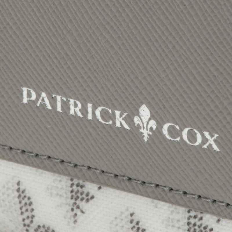PATRICK COXカラフルメゾン ラウンドファスナー長財布 ホワイト