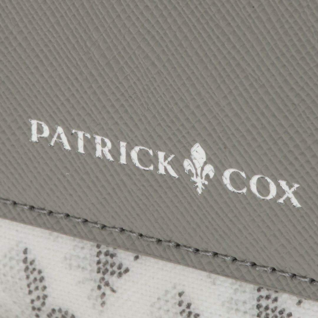 PATRICK COXカラフルメゾン ラウンドファスナー長財布 ホワイト