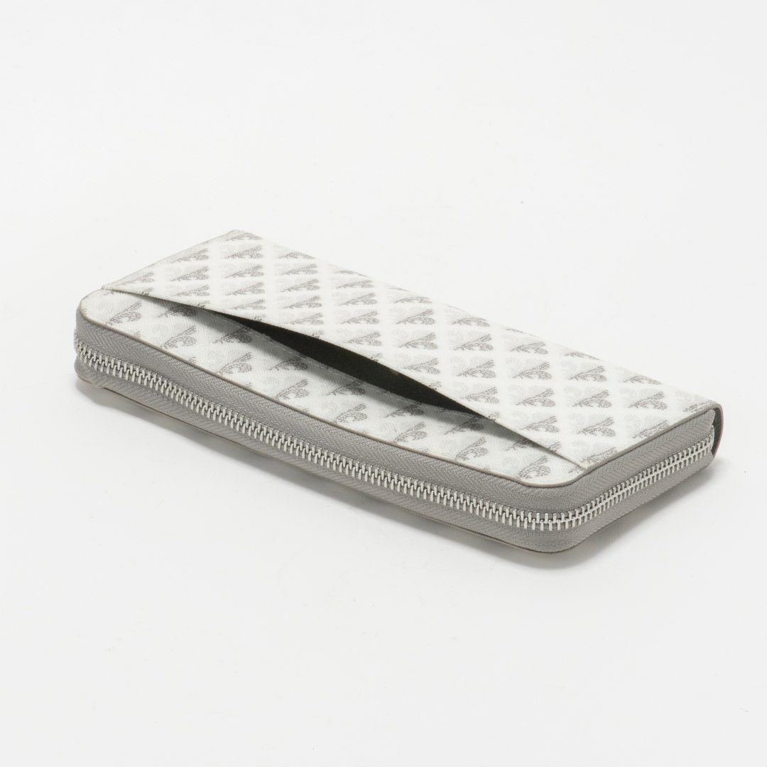 PATRICK COXカラフルメゾン ラウンドファスナー長財布 ホワイト