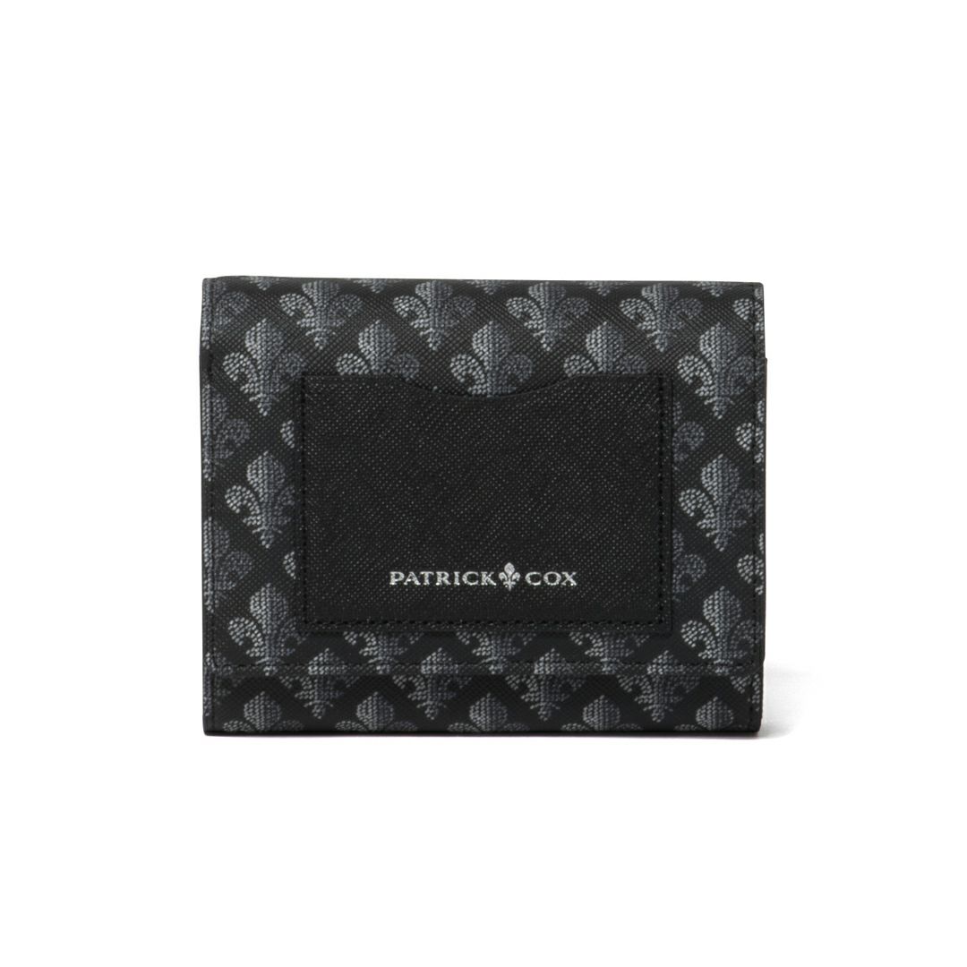 PATRICK COXカラフルメゾン L字ファスナー折り財布 ブラック