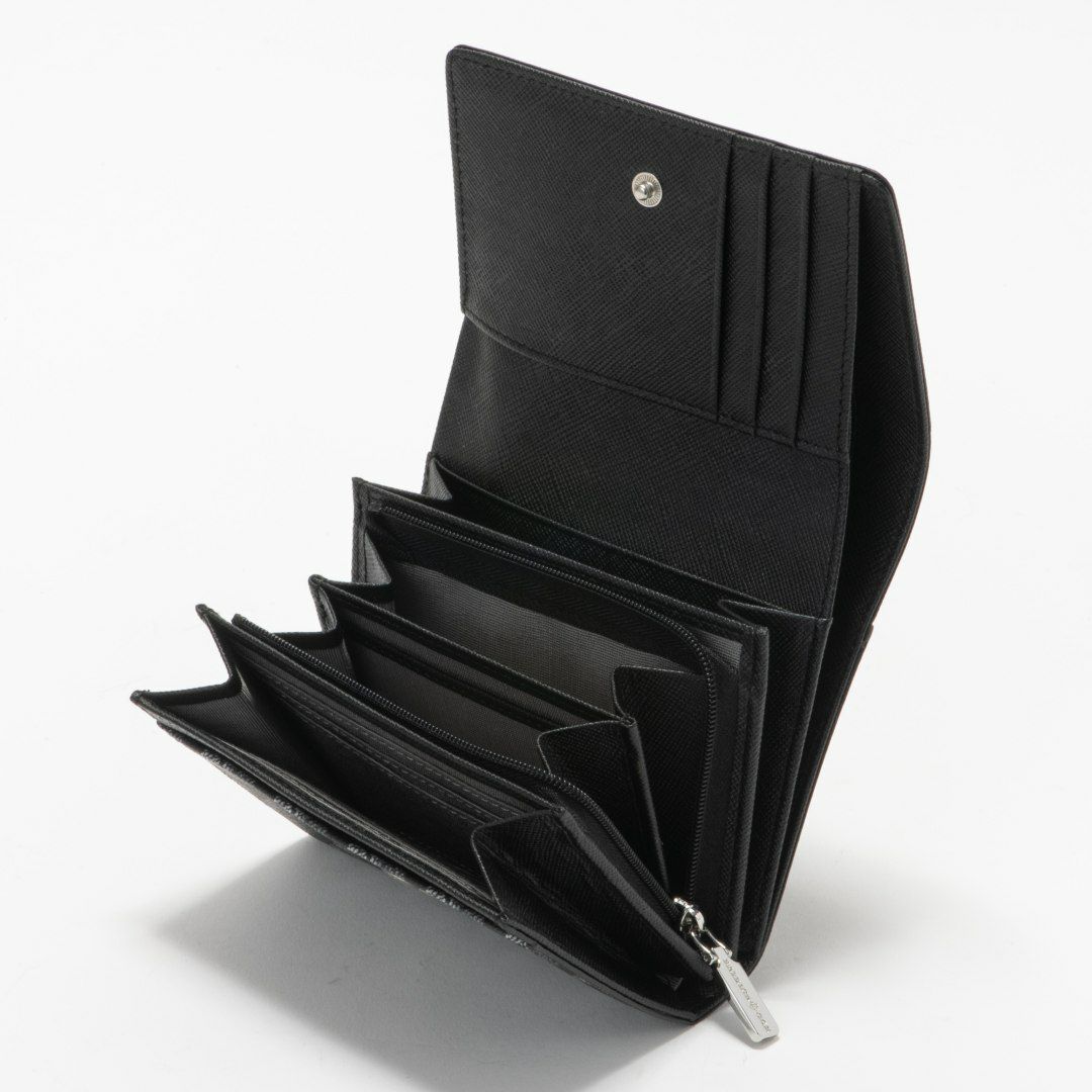 PATRICK COXカラフルメゾン L字ファスナー折り財布 ブラック