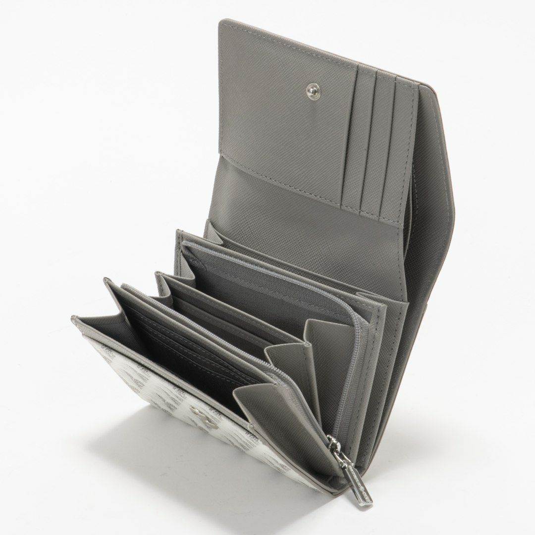 PATRICK COXカラフルメゾン L字ファスナー折り財布 ホワイト