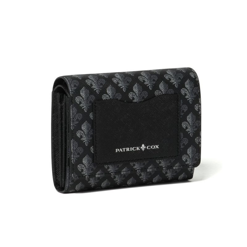 PATRICK COXカラフルメゾン L字ファスナー折り財布 ブラック