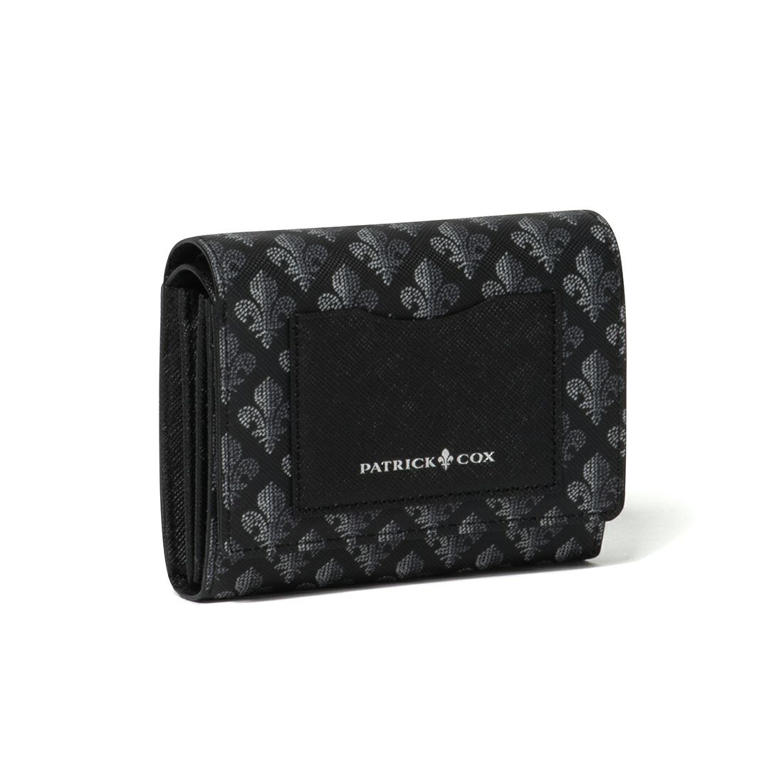 PATRICK COXカラフルメゾン L字ファスナー折り財布 ブラック