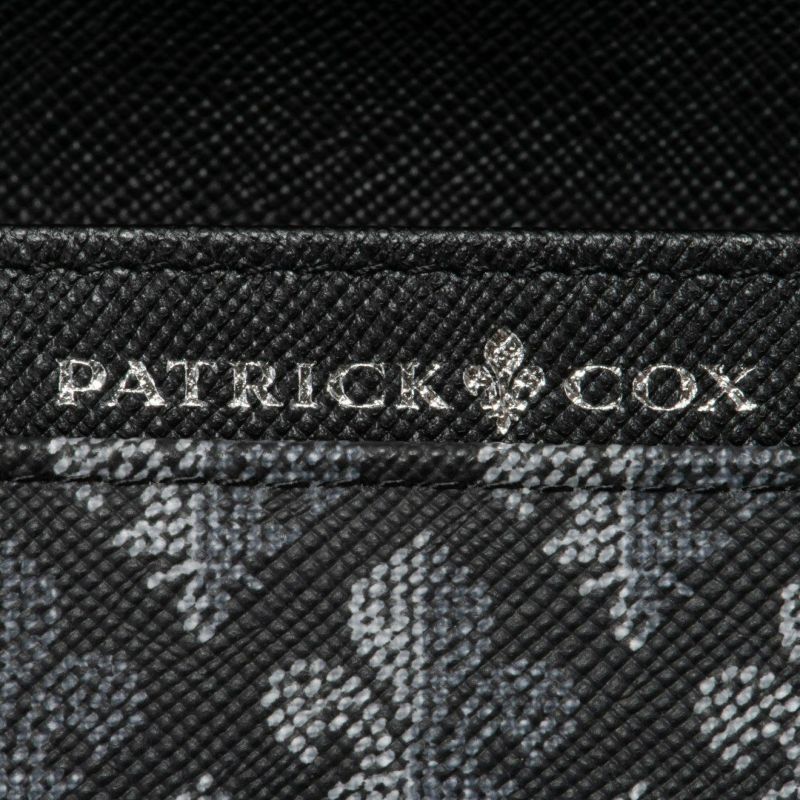 PATRICK COXカラフルメゾン L字ファスナー折り財布 ブラック
