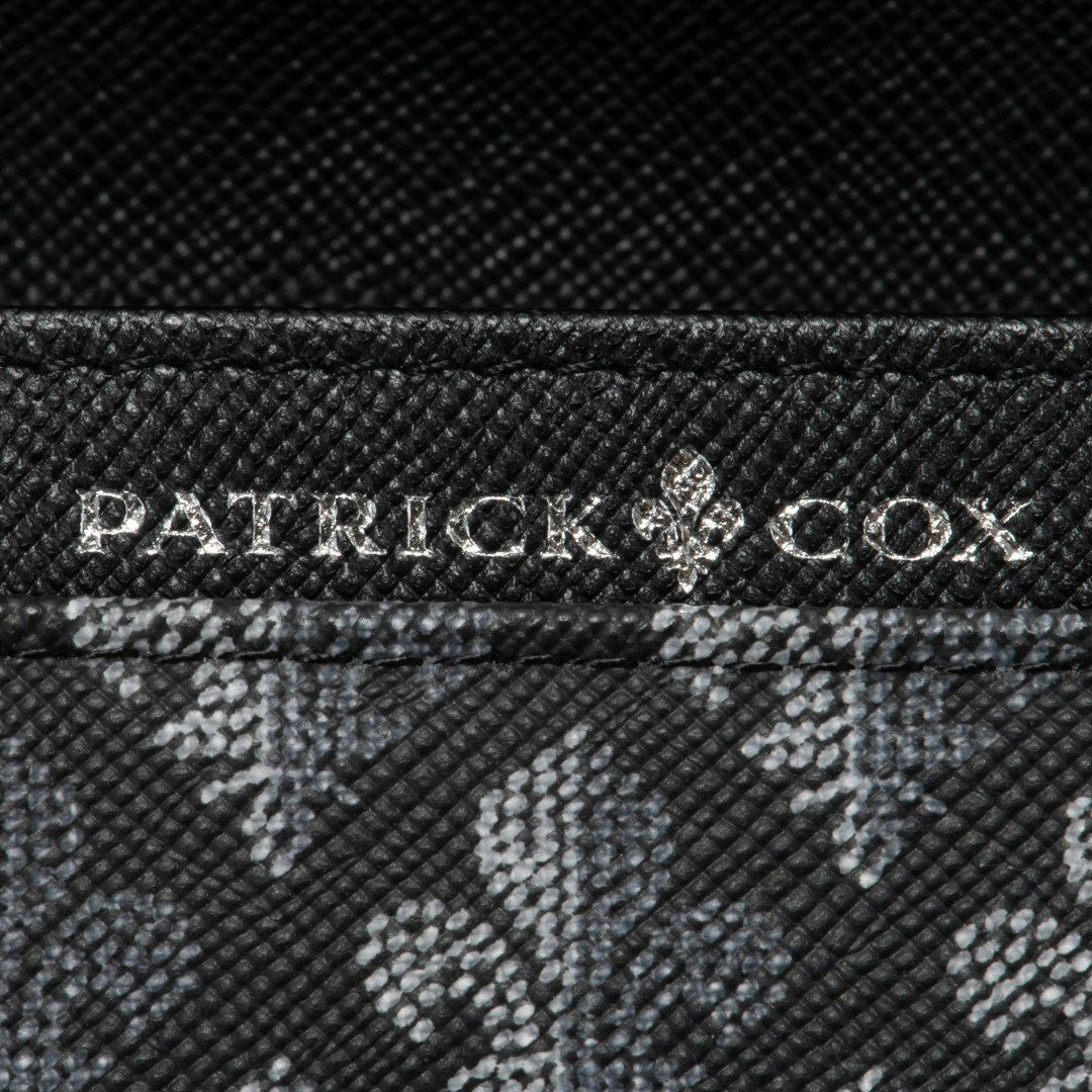 PATRICK COXカラフルメゾン L字ファスナー折り財布 ブラック