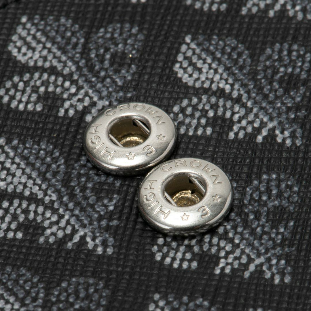 PATRICK COXカラフルメゾン L字ファスナー折り財布 ブラック