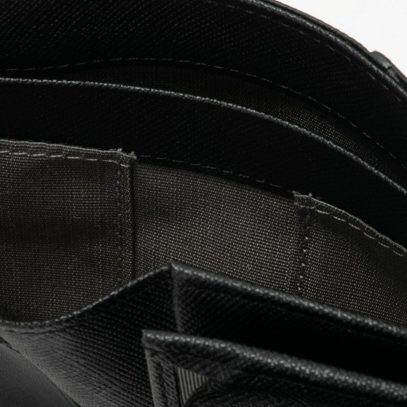 PATRICK COXカラフルメゾン L字ファスナー折り財布 ブラック