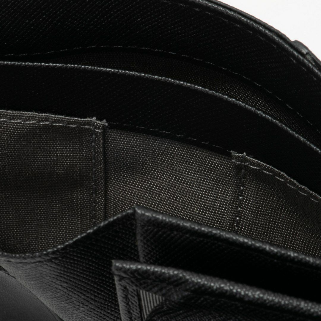 PATRICK COXカラフルメゾン L字ファスナー折り財布 ブラック