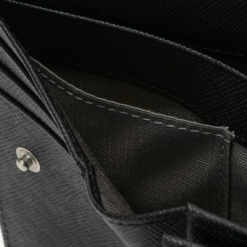 PATRICK COXカラフルメゾン L字ファスナー折り財布 ブラック