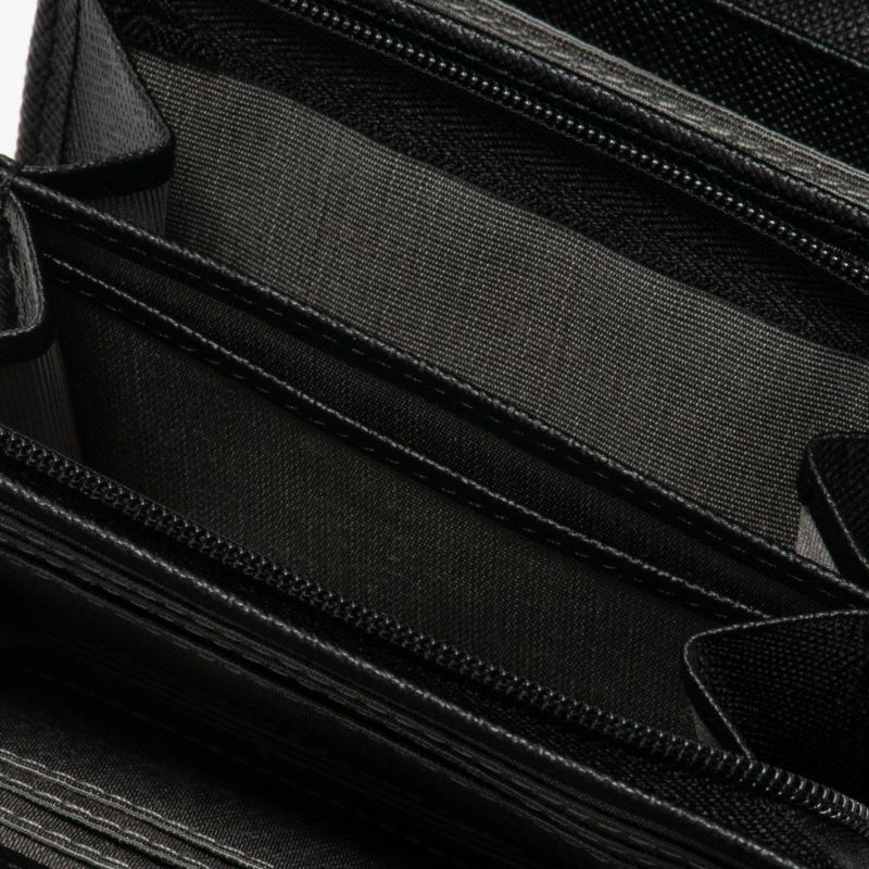 PATRICK COXカラフルメゾン L字ファスナー折り財布 ブラック