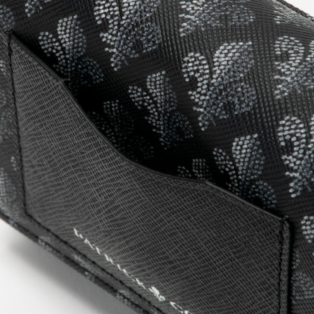 PATRICK COXカラフルメゾン L字ファスナー折り財布 ブラック