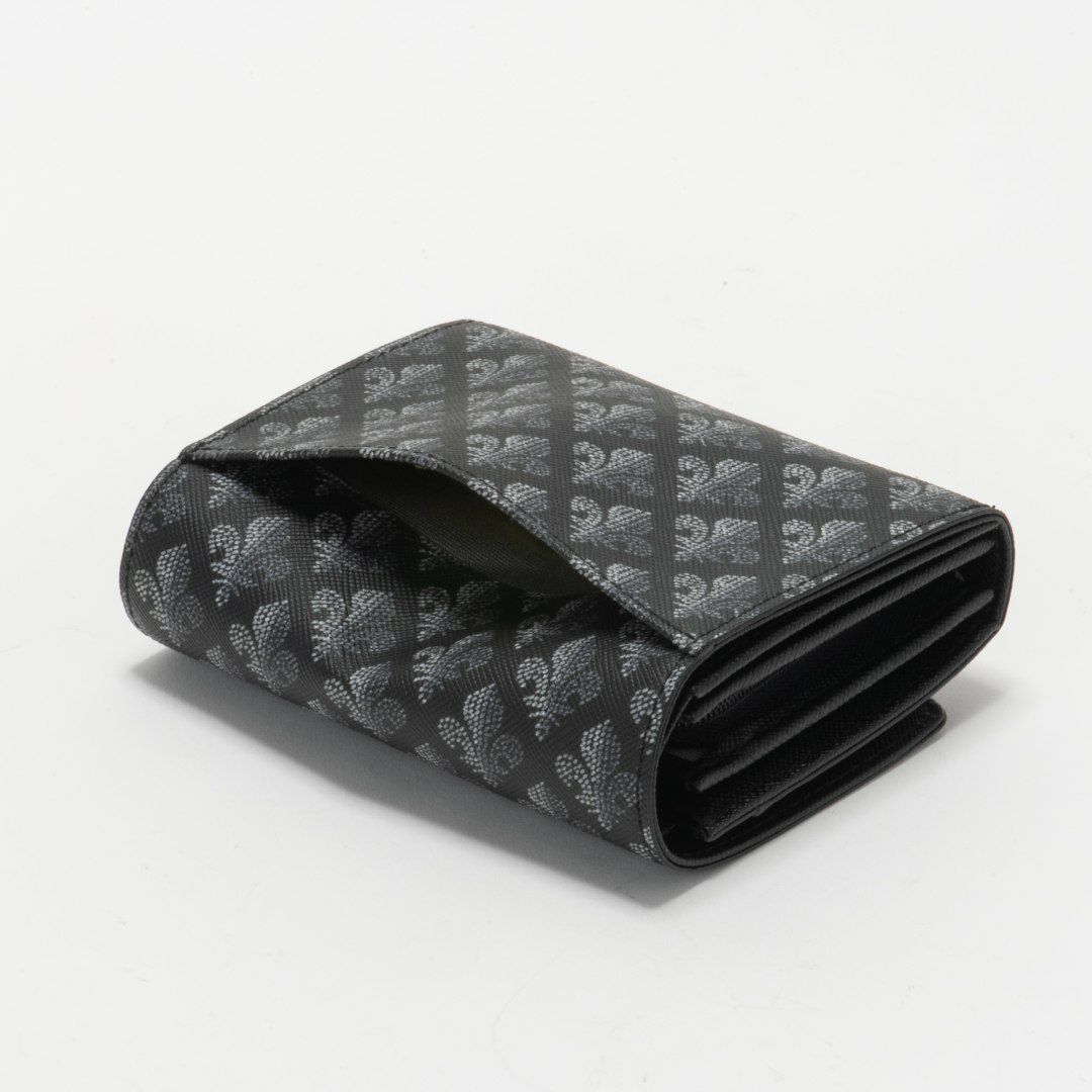 PATRICK COXカラフルメゾン L字ファスナー折り財布 ブラック