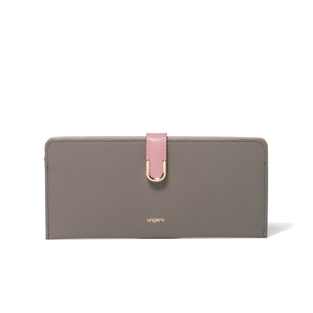 U by ungaroシルヴィー 薄型長財布 グレー