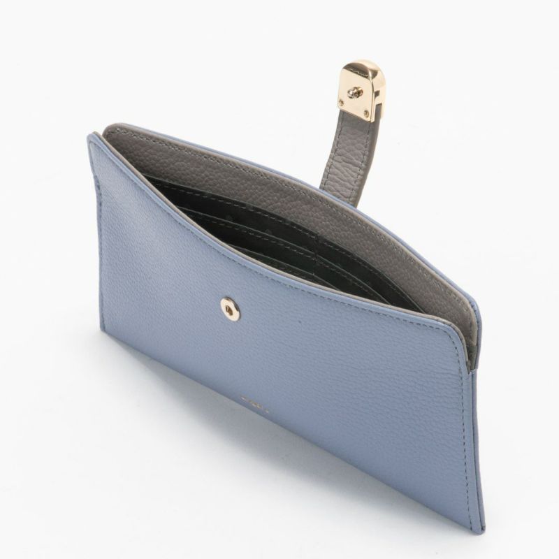 U by ungaroシルヴィー 薄型長財布 ブルー