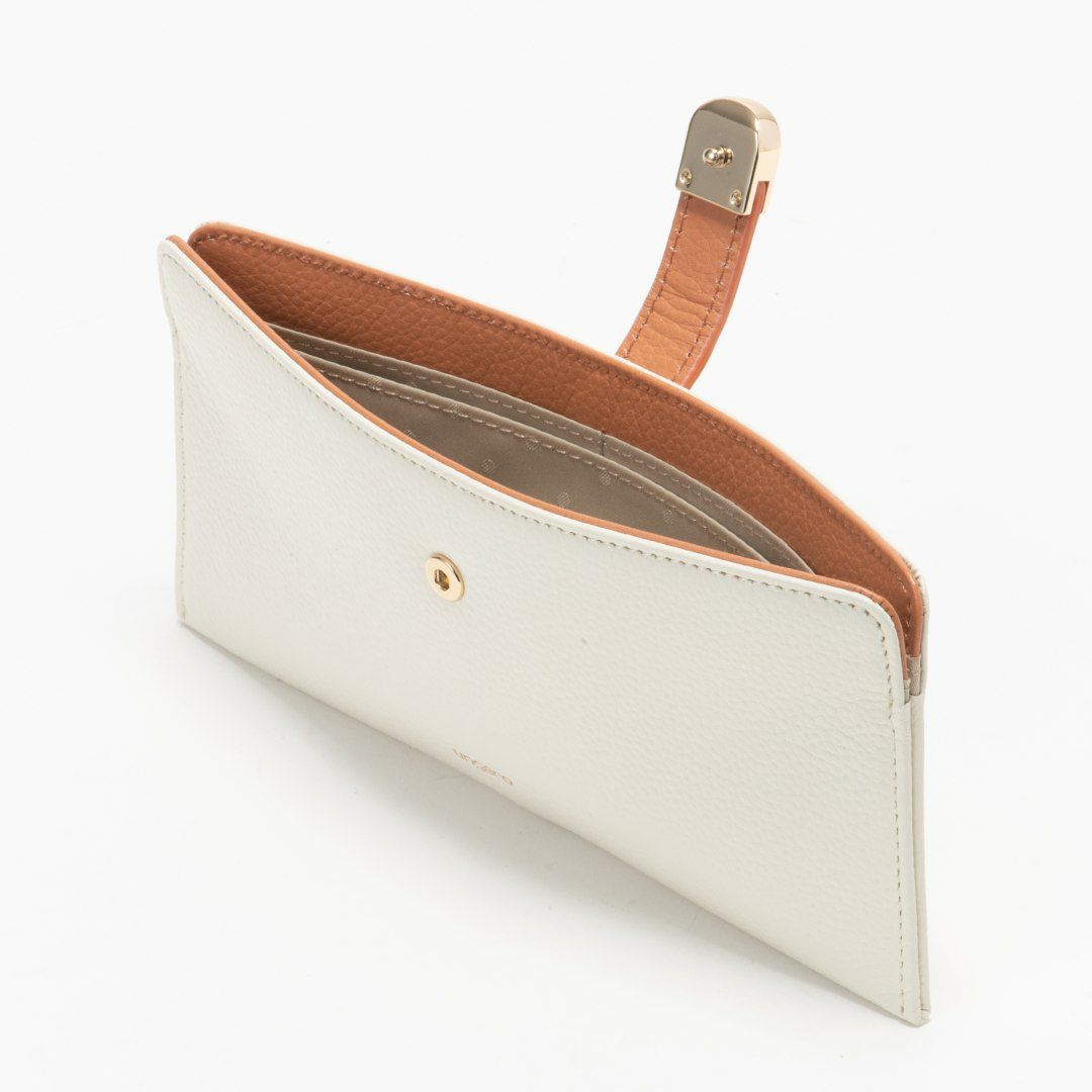 U by ungaroシルヴィー 薄型長財布 アイボリー