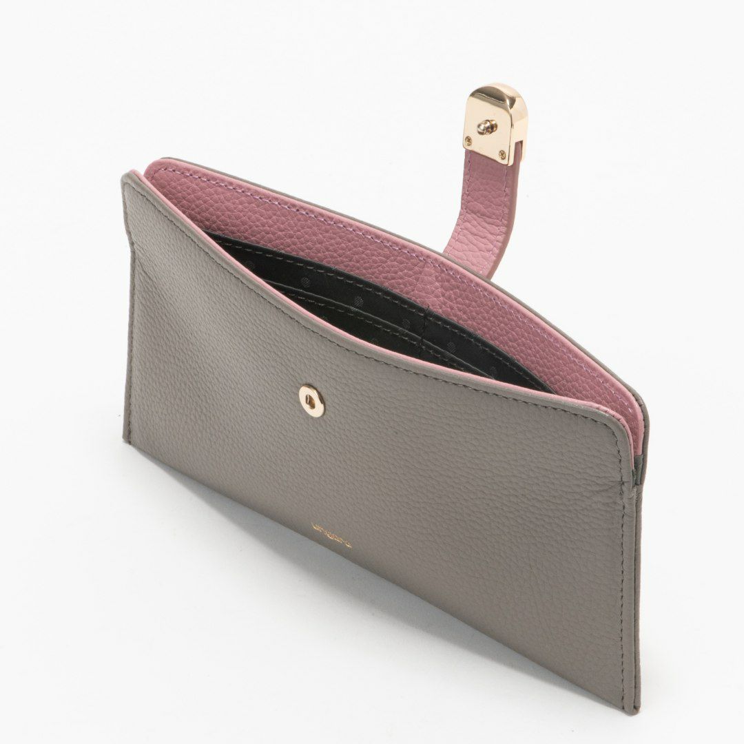 U by ungaroシルヴィー 薄型長財布 グレー