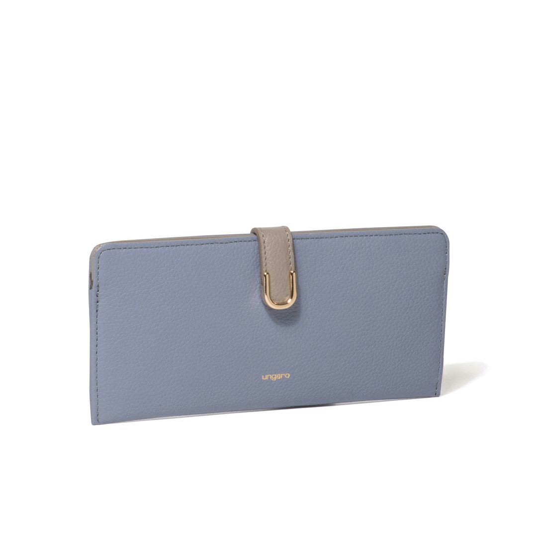 U by ungaroシルヴィー 薄型長財布 ブルー