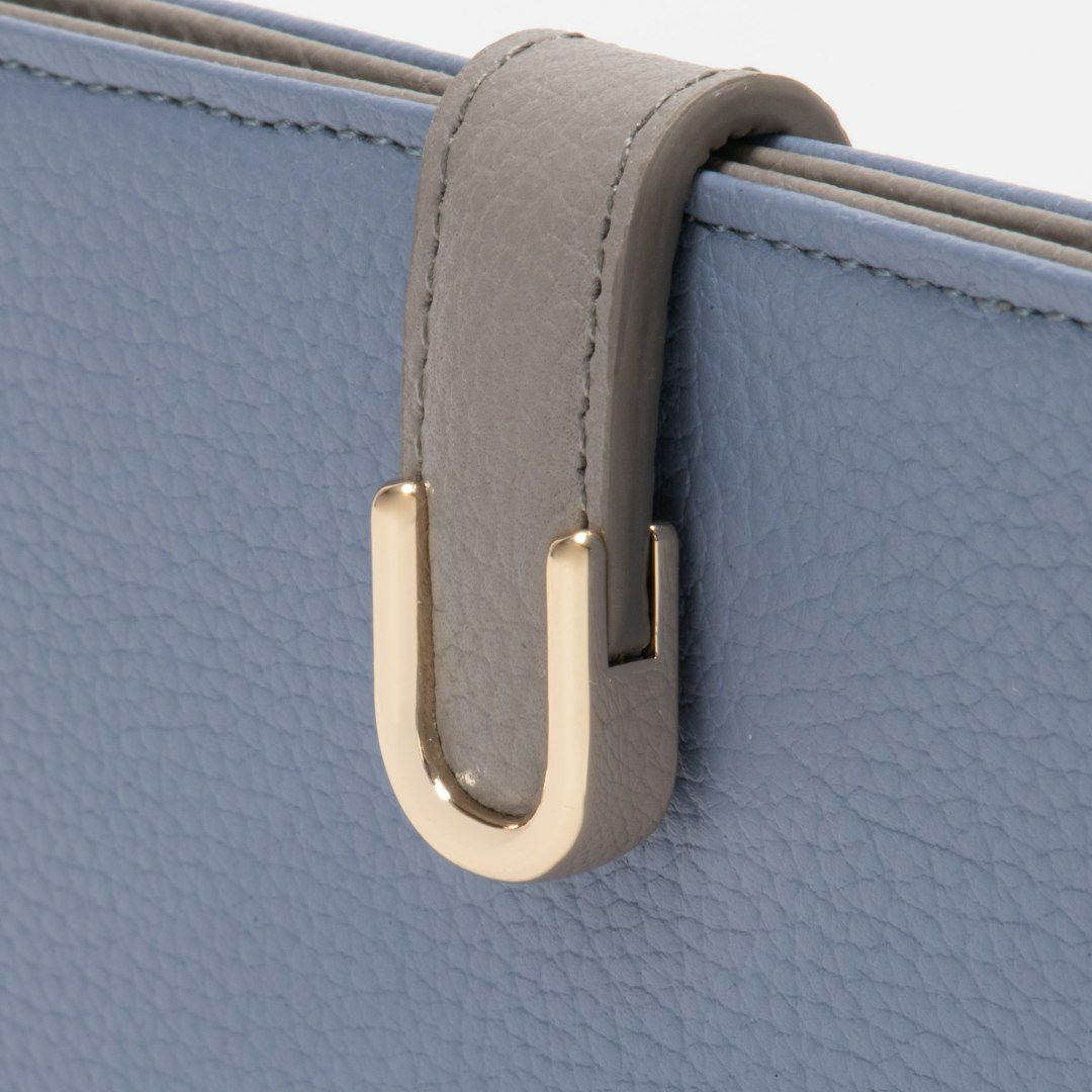 U by ungaroシルヴィー 薄型長財布 ブルー