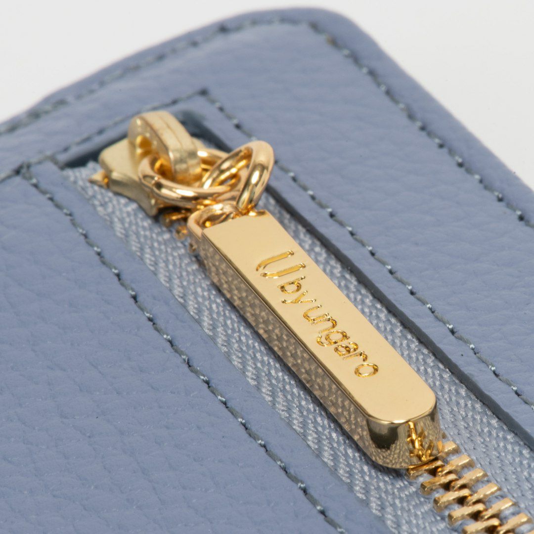 U by ungaroシルヴィー 薄型長財布 ブルー