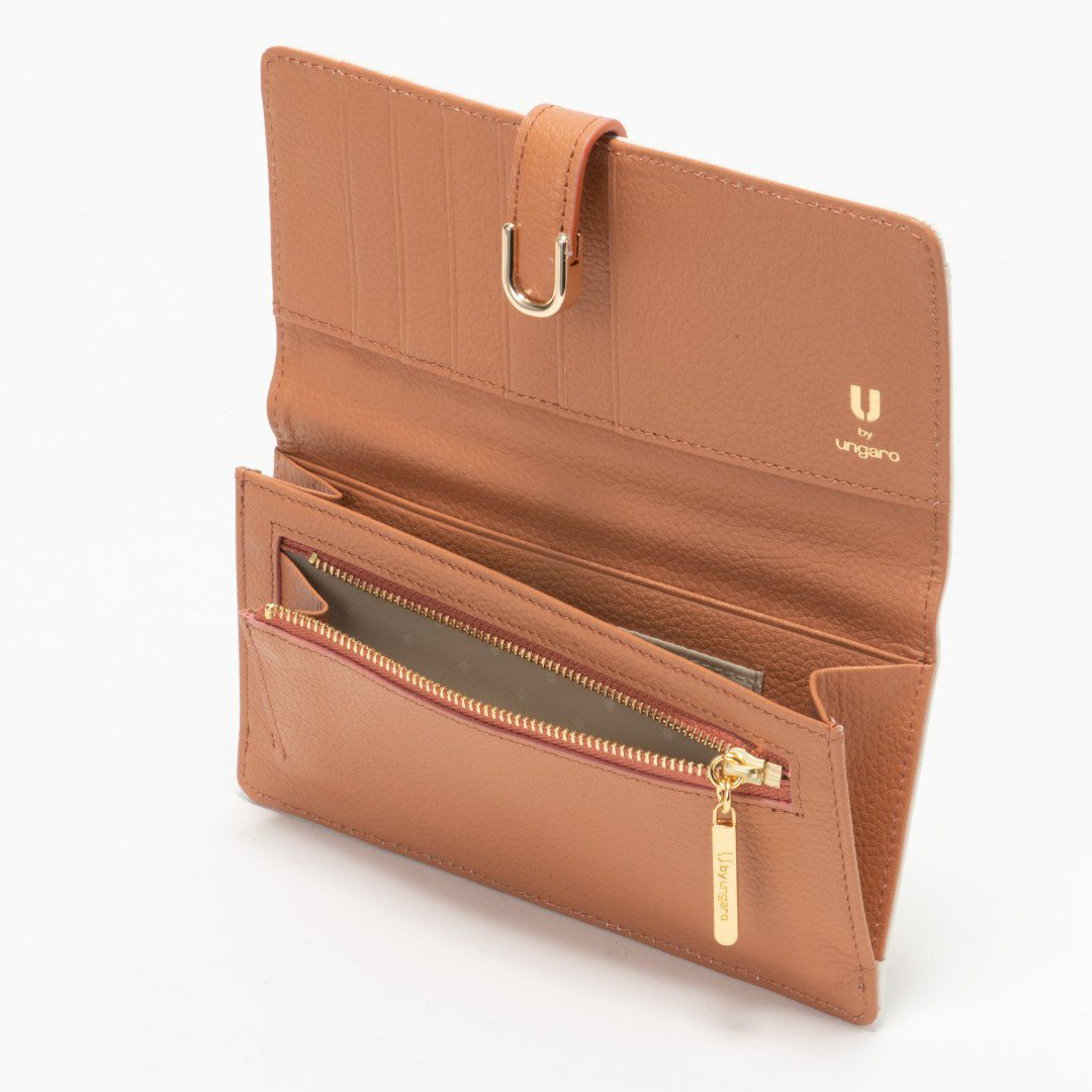 U by ungaroシルヴィー 二つ折り長財布 アイボリー