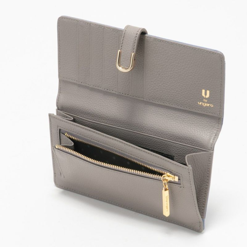 Ubyungaro 二つ折り財布 ベージュ U by ungaro アイガー 二つ折り財布 | ユーバイ ウンガロ(U by