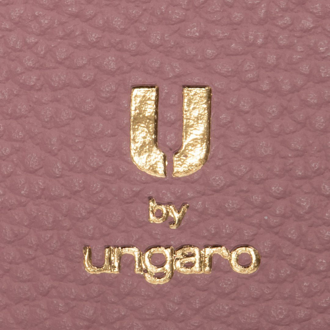 U by ungaroシルヴィー 外ポケット二つ折り長財布 グレー