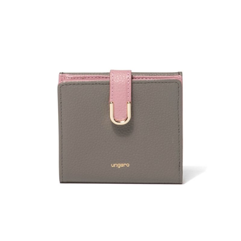 U by ungaroシルヴィー BOX折り財布 グレー
