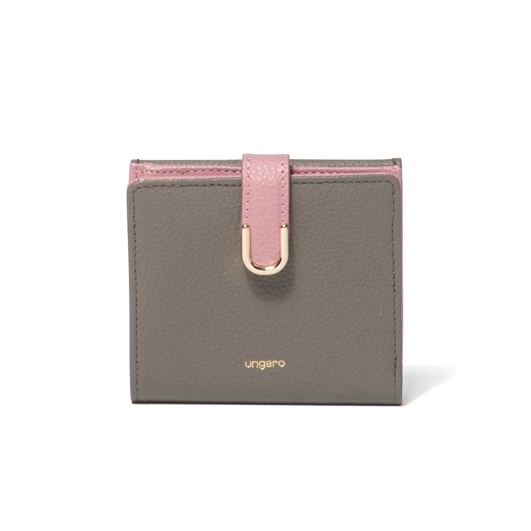 U by ungaroシルヴィー BOX折り財布 グレー