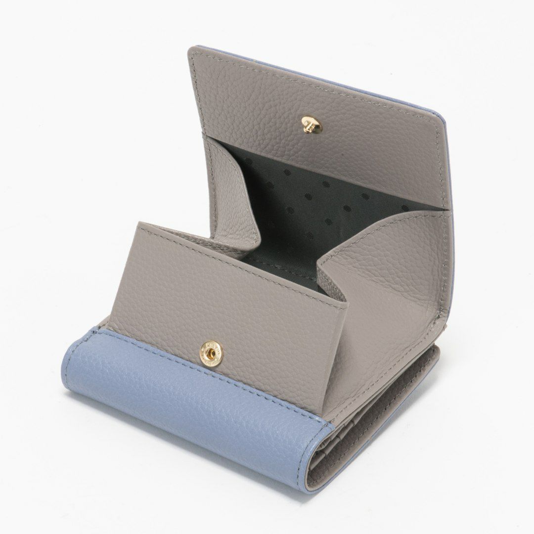 U by ungaroシルヴィー BOX折り財布 ブルー