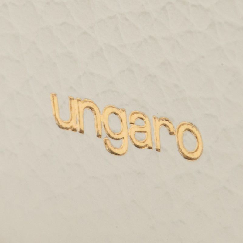 U by ungaroシルヴィー BOX折り財布 アイボリー