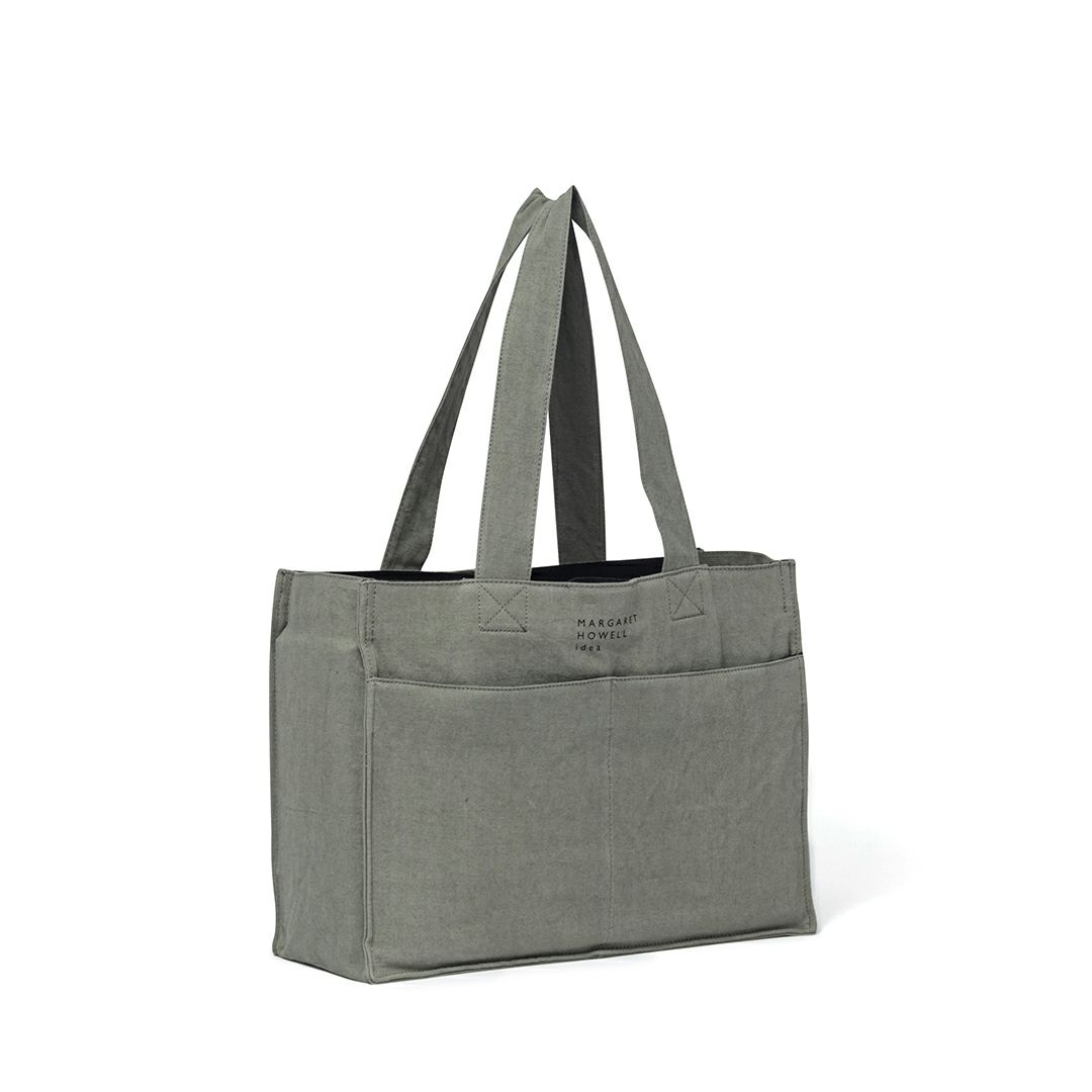 MARGARET HOWELL idea クランボーン トート ブルーグレー
