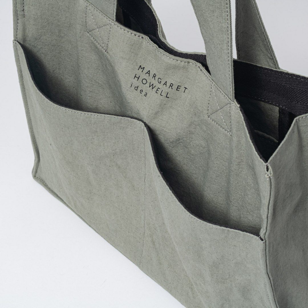 MARGARET HOWELL idea クランボーン トート ブルーグレー